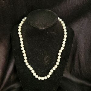 Pacific Pearls Bua Bay Collection Silver Pearl Necklace w/ 14K gold filled clasp